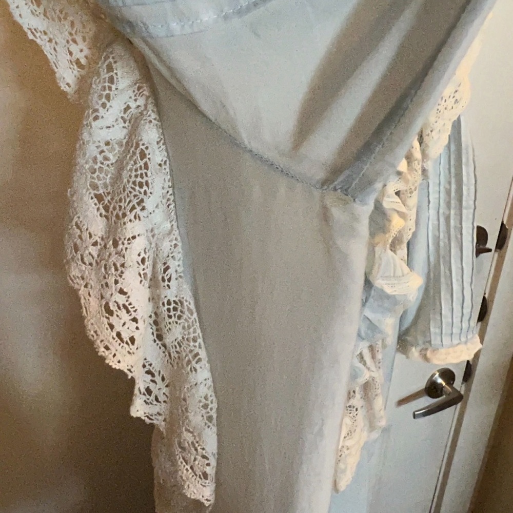 Zadig & Voltaire Ranky Tomboy Dress Ruffle Lace Size Med EUC - Picture 4 of 14